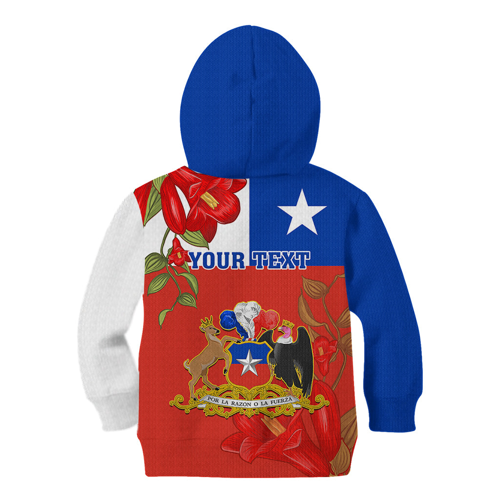 Custom Chile Independence Day Kid Hoodie Chilean Copihue Felices Fiestas Patrias - Wonder Print Shop