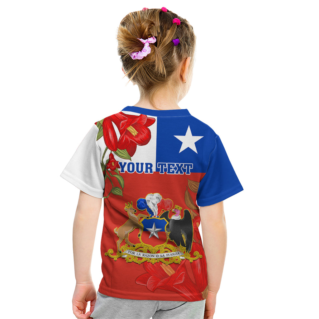 Custom Chile Independence Day Kid T Shirt Chilean Copihue Felices Fiestas Patrias - Wonder Print Shop
