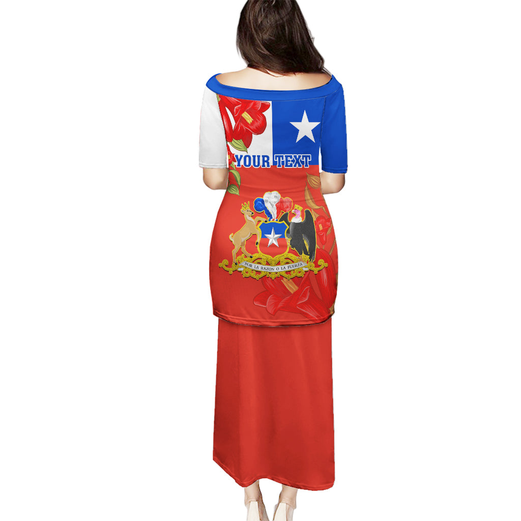 Custom Chile Independence Day Puletasi Chilean Copihue Felices Fiestas Patrias - Wonder Print Shop