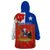 Custom Chile Independence Day Wearable Blanket Hoodie Chilean Copihue Felices Fiestas Patrias - Wonder Print Shop