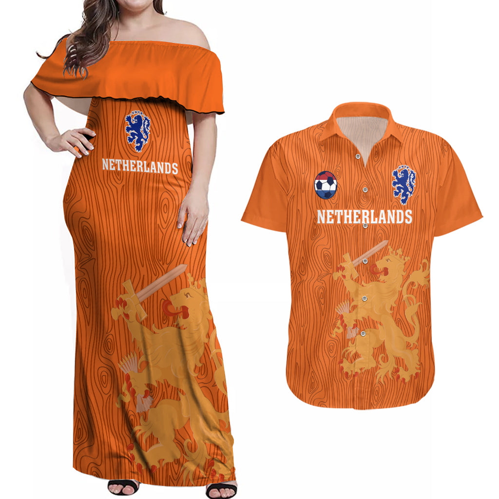 netherlands-football-couples-matching-off-shoulder-maxi-dress-and-hawaiian-shirt-go-oranje-2023-world-cup