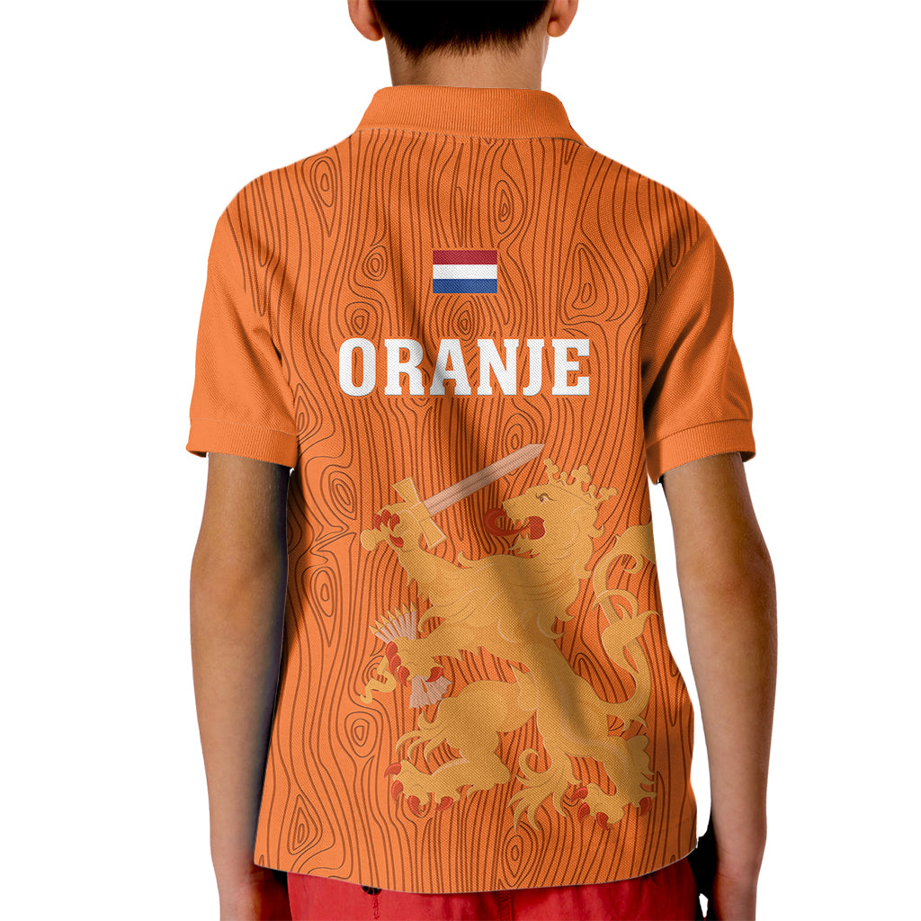 Netherlands Football Kid Polo Shirt Go Oranje 2023 World Cup - Wonder Print Shop
