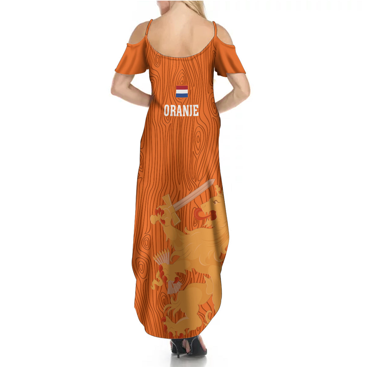 Netherlands Football Summer Maxi Dress Go Oranje 2023 World Cup - Wonder Print Shop
