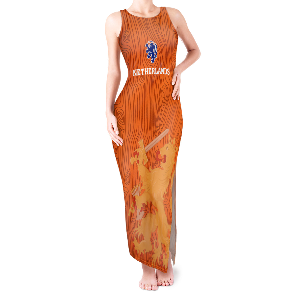 Netherlands Football Tank Maxi Dress Go Oranje 2023 World Cup - Wonder Print Shop