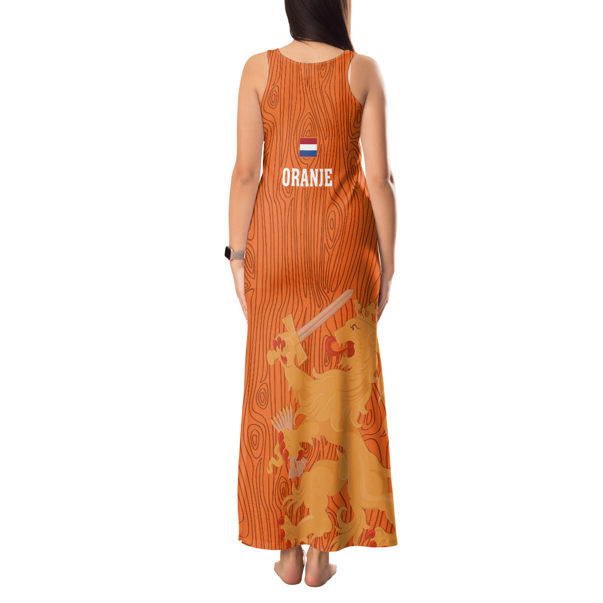 Netherlands Football Tank Maxi Dress Go Oranje 2023 World Cup - Wonder Print Shop