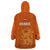 Netherlands Football Wearable Blanket Hoodie Go Oranje 2023 World Cup - Wonder Print Shop
