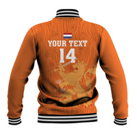 Custom Netherlands Football Baseball Jacket Go Oranje 2023 World Cup - Wonder Print Shop