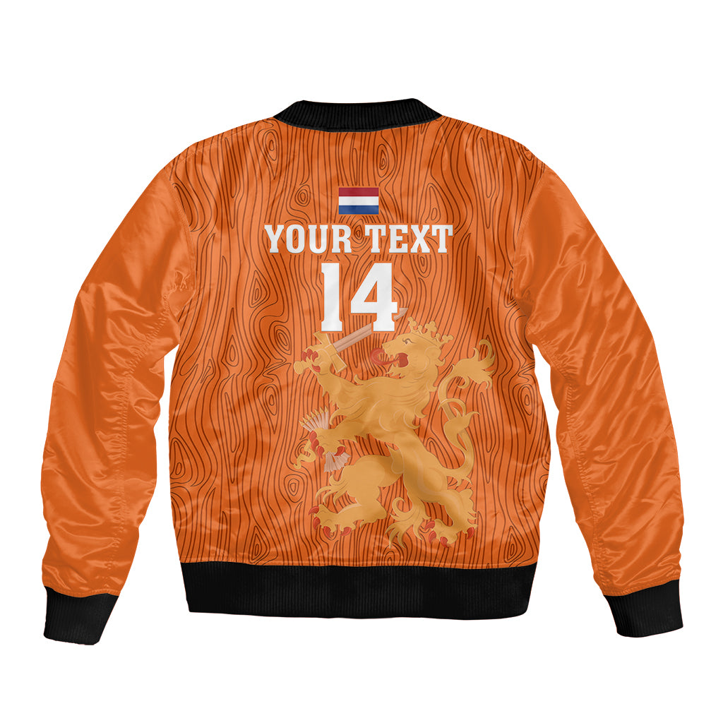 Custom Netherlands Football Bomber Jacket Go Oranje 2023 World Cup - Wonder Print Shop