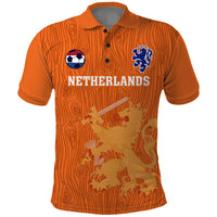 Custom Netherlands Football Polo Shirt Go Oranje 2023 World Cup - Wonder Print Shop