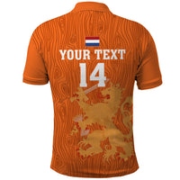 Custom Netherlands Football Polo Shirt Go Oranje 2023 World Cup - Wonder Print Shop