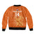 Custom Netherlands Football Sleeve Zip Bomber Jacket Go Oranje 2023 World Cup - Wonder Print Shop