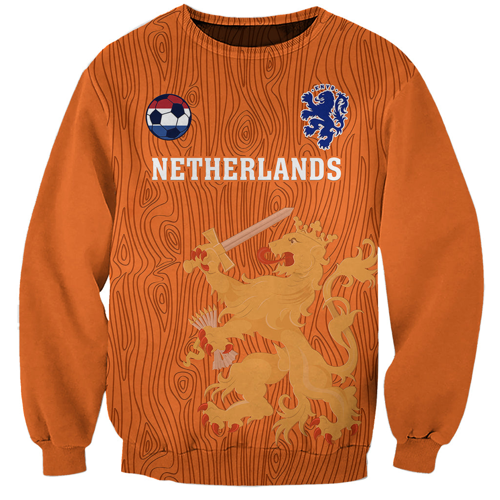 Custom Netherlands Football Sweatshirt Go Oranje 2023 World Cup - Wonder Print Shop