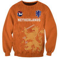 Custom Netherlands Football Sweatshirt Go Oranje 2023 World Cup - Wonder Print Shop