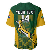 Custom South Africa Rugby Baseball Jersey Go Springboks Kente Pattern With Bokke - Wonder Print Shop