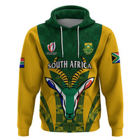 Custom South Africa Rugby Hoodie Go Springboks Kente Pattern With Bokke - Wonder Print Shop