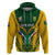 Custom South Africa Rugby Hoodie Go Springboks Kente Pattern With Bokke - Wonder Print Shop
