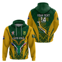 Custom South Africa Rugby Hoodie Go Springboks Kente Pattern With Bokke - Wonder Print Shop