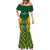 Custom South Africa Rugby Mermaid Dress Go Springboks Kente Pattern With Bokke - Wonder Print Shop