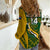 Custom South Africa Rugby Women Casual Shirt Go Springboks Kente Pattern With Bokke - Wonder Print Shop