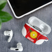 Guadeloupe Football AirPods Case Allez Les Gwada Boys Red Color