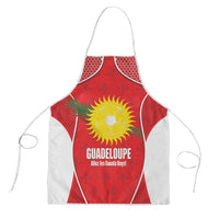 Guadeloupe Football Apron Allez Les Gwada Boys Red Color