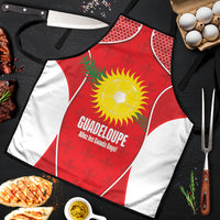 Guadeloupe Football Apron Allez Les Gwada Boys Red Color