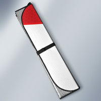 Guadeloupe Football Auto Sun Shade Allez Les Gwada Boys Red Color