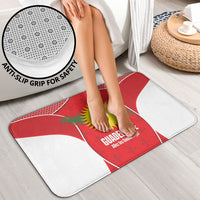 Guadeloupe Football Bathroom Set Allez Les Gwada Boys Red Color