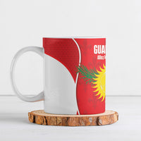 Guadeloupe Football Ceramic Mug Allez Les Gwada Boys Red Color