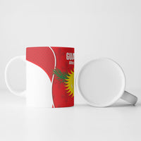 Guadeloupe Football Ceramic Mug Allez Les Gwada Boys Red Color