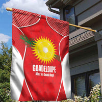 Guadeloupe Football Garden Flag Allez Les Gwada Boys Red Color