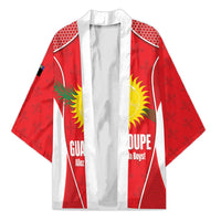 Guadeloupe Football Custom Kimono Allez Les Gwada Boys Red Color