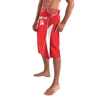 Guadeloupe Football Custom Lavalava Allez Les Gwada Boys Red Color