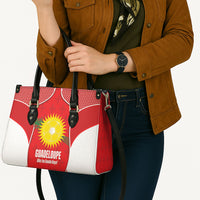 Guadeloupe Football Leather Bag Allez Les Gwada Boys Red Color