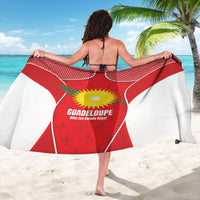 Guadeloupe Football Sarong Allez Les Gwada Boys Red Color