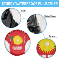 Guadeloupe Football Spare Tire Cover Allez Les Gwada Boys Red Color
