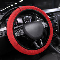 Guadeloupe Football Steering Wheel Cover Allez Les Gwada Boys Red Color