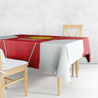Guadeloupe Football Tablecloth Allez Les Gwada Boys Red Color