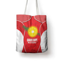 Guadeloupe Football Tote Bag Allez Les Gwada Boys Red Color