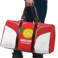 Guadeloupe Football Travel Bag Allez Les Gwada Boys Red Color
