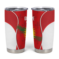 Guadeloupe Football Tumbler Cup Allez Les Gwada Boys Red Color