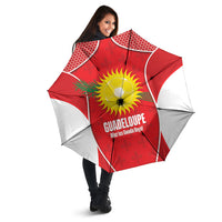 Guadeloupe Football Umbrella Allez Les Gwada Boys Red Color