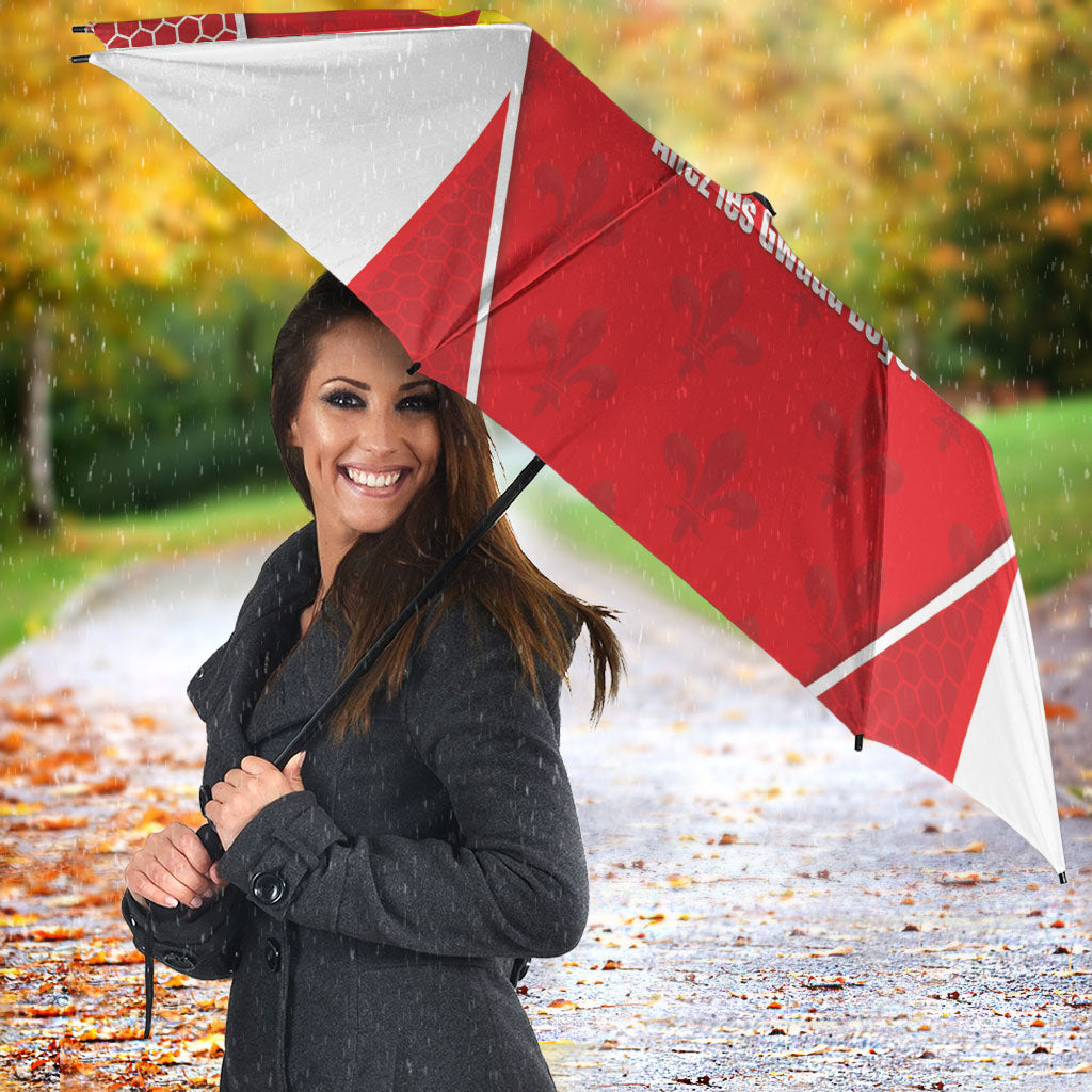 Guadeloupe Football Umbrella Allez Les Gwada Boys Red Color