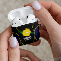 Guadeloupe Football AirPods Case Allez Les Gwada Boys Flag Color