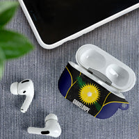 Guadeloupe Football AirPods Case Allez Les Gwada Boys Flag Color