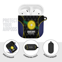Guadeloupe Football AirPods Case Allez Les Gwada Boys Flag Color