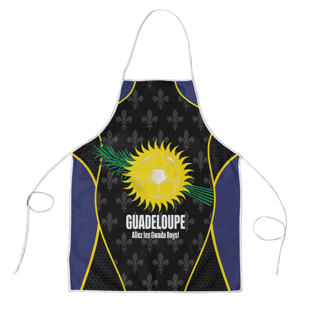 Guadeloupe Football Apron Allez Les Gwada Boys Flag Color