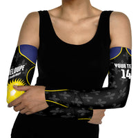 Guadeloupe Football Custom Arm Sleeves Allez Les Gwada Boys Flag Color