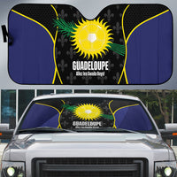 Guadeloupe Football Auto Sun Shade Allez Les Gwada Boys Flag Color