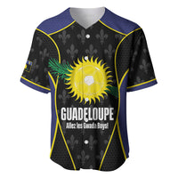 Guadeloupe Football Custom Baseball Jersey Allez Les Gwada Boys Flag Color